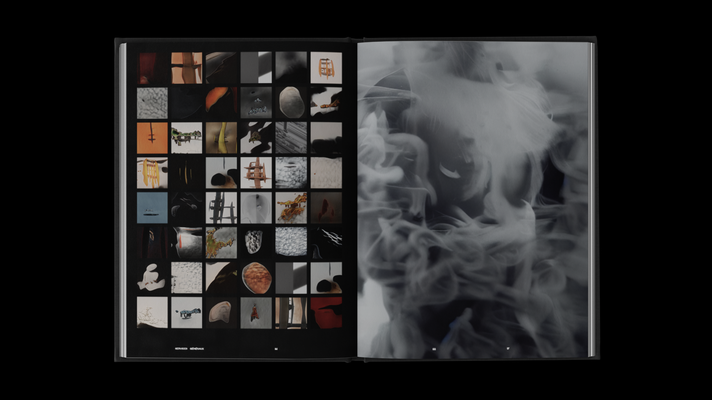 5G — double page de compositions visuelles